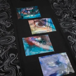 Sasuke Vs. Naruto Lenticular Fight Scene Black Tee -Atsuko Sale Store TSA29R2NAR 2