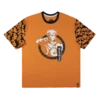 Naruto Pattern Sleeve Orange Tee