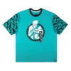 NARUTO Kakashi Pattern Sleeve Teal Tee -Atsuko Sale Store TSA29RBNAR 1
