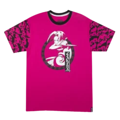 NARUTO Sakura Pattern Sleeve Pink Tee