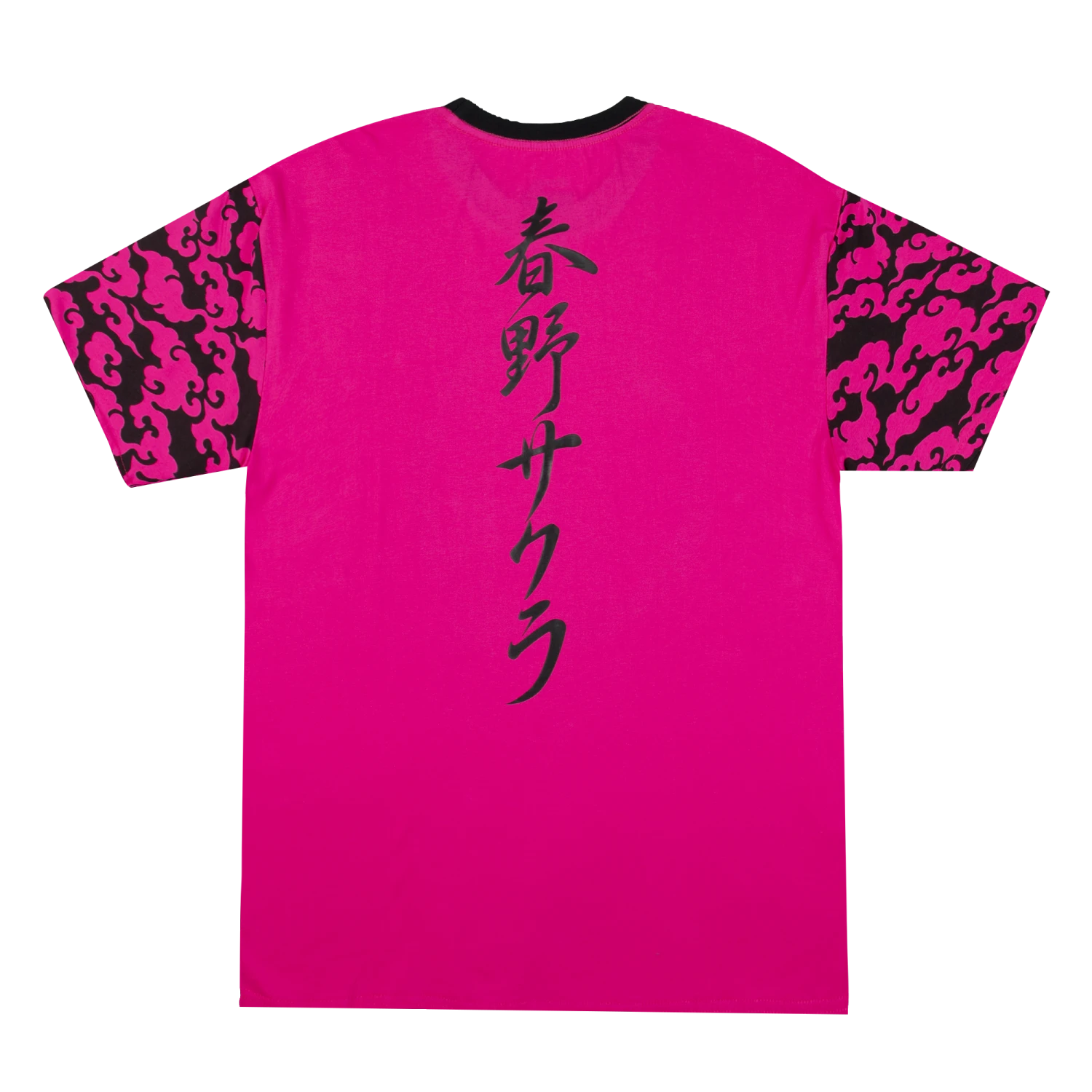 NARUTO Sakura Pattern Sleeve Pink Tee 4 NARUTO Sakura Pattern Sleeve Pink Tee - Image 2