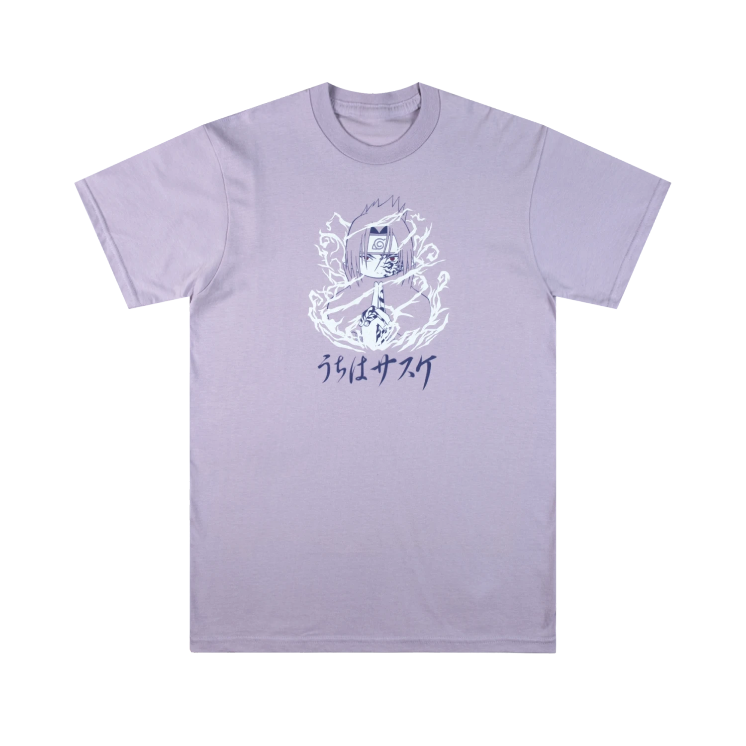 NARUTO Sasuke Supporting Shadow Lavender Tee 3 NARUTO Sasuke Supporting Shadow Lavender Tee