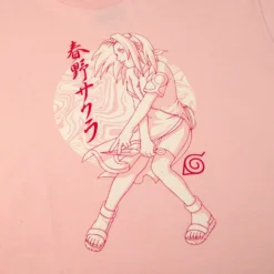 NARUTO Sakura Pink Tee -Atsuko Sale Store TSA29RJNAR 2