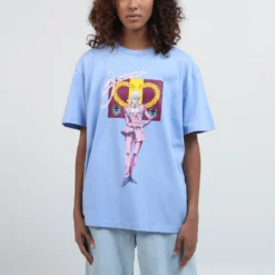 Golden Wind Giorno Chambray Tee -Atsuko Sale Store TSA51NVJOJ ecomm TARYNSMALL