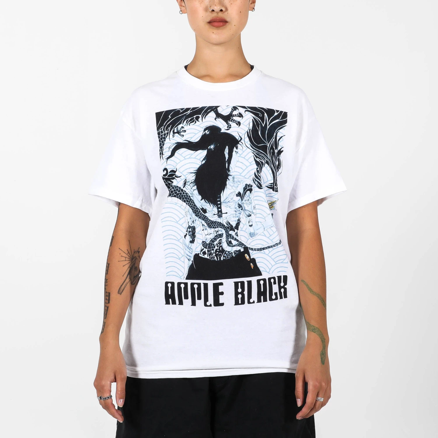 The Black Sorcerer White Tee 3 The Black Sorcerer White Tee