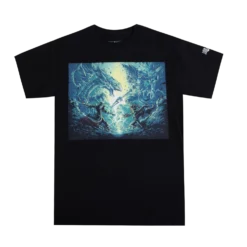 Yu-Gi-Oh Seto Kaiba Dueling Yugi Muto Black Tee