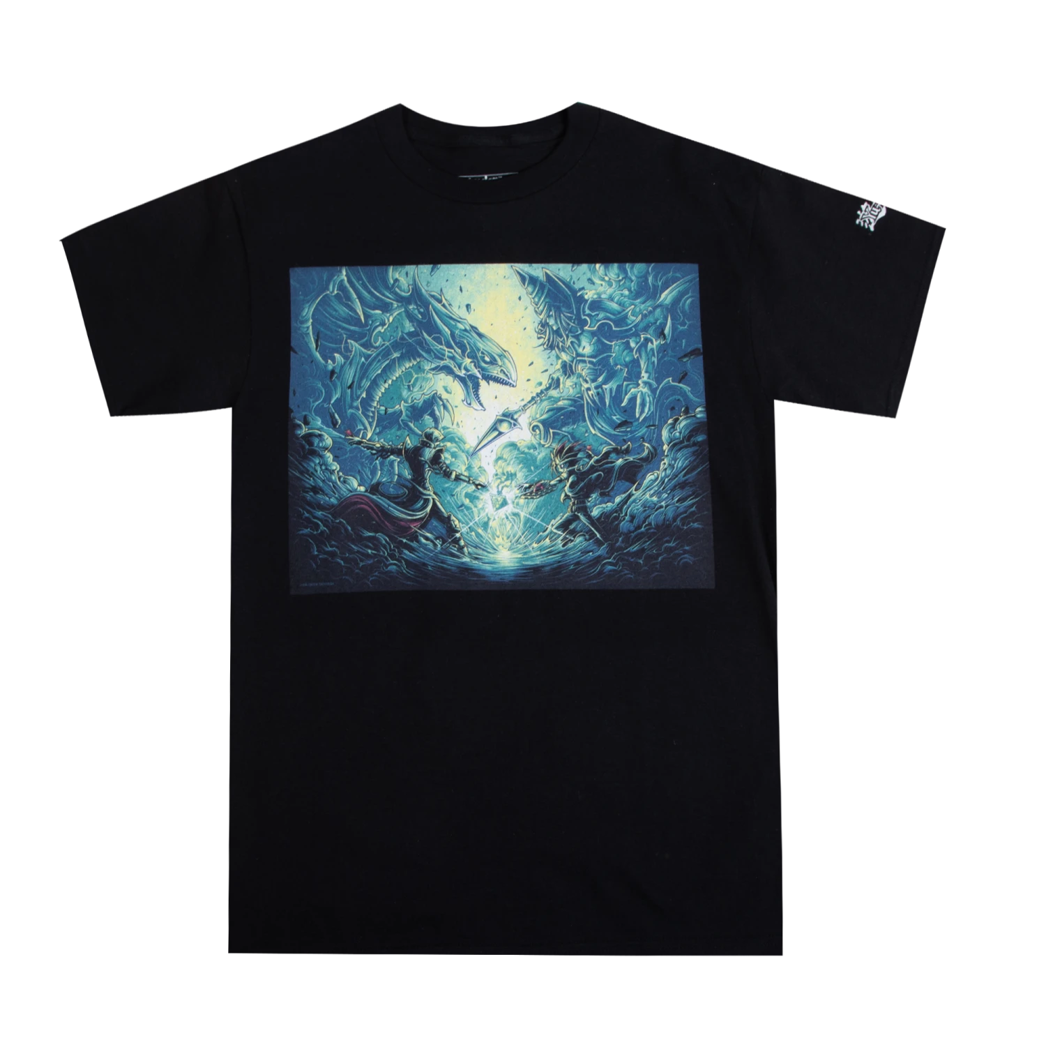 Yu-Gi-Oh Seto Kaiba Dueling Yugi Muto Black Tee 3 Yu-Gi-Oh Seto Kaiba Dueling Yugi Muto Black Tee