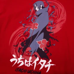NARUTO Itachi Uchiha Akatsuki Red Tee -Atsuko Sale Store TSM0KYENAR 3