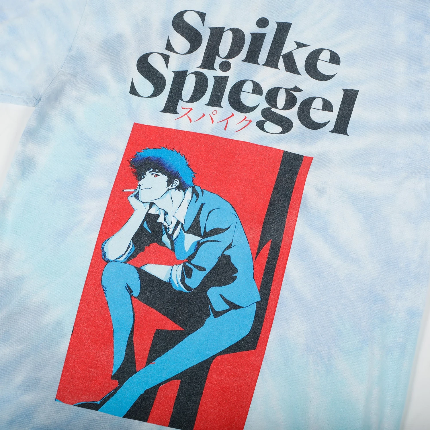 Spike Art Deco Blue Swirl Tie Dye Tee 5 Spike Art Deco Blue Swirl Tie Dye Tee - Image 3