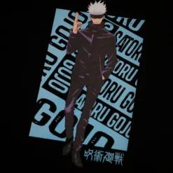 Satoru Gojo Black Tee -Atsuko Sale Store TSM0SLWCRU 1