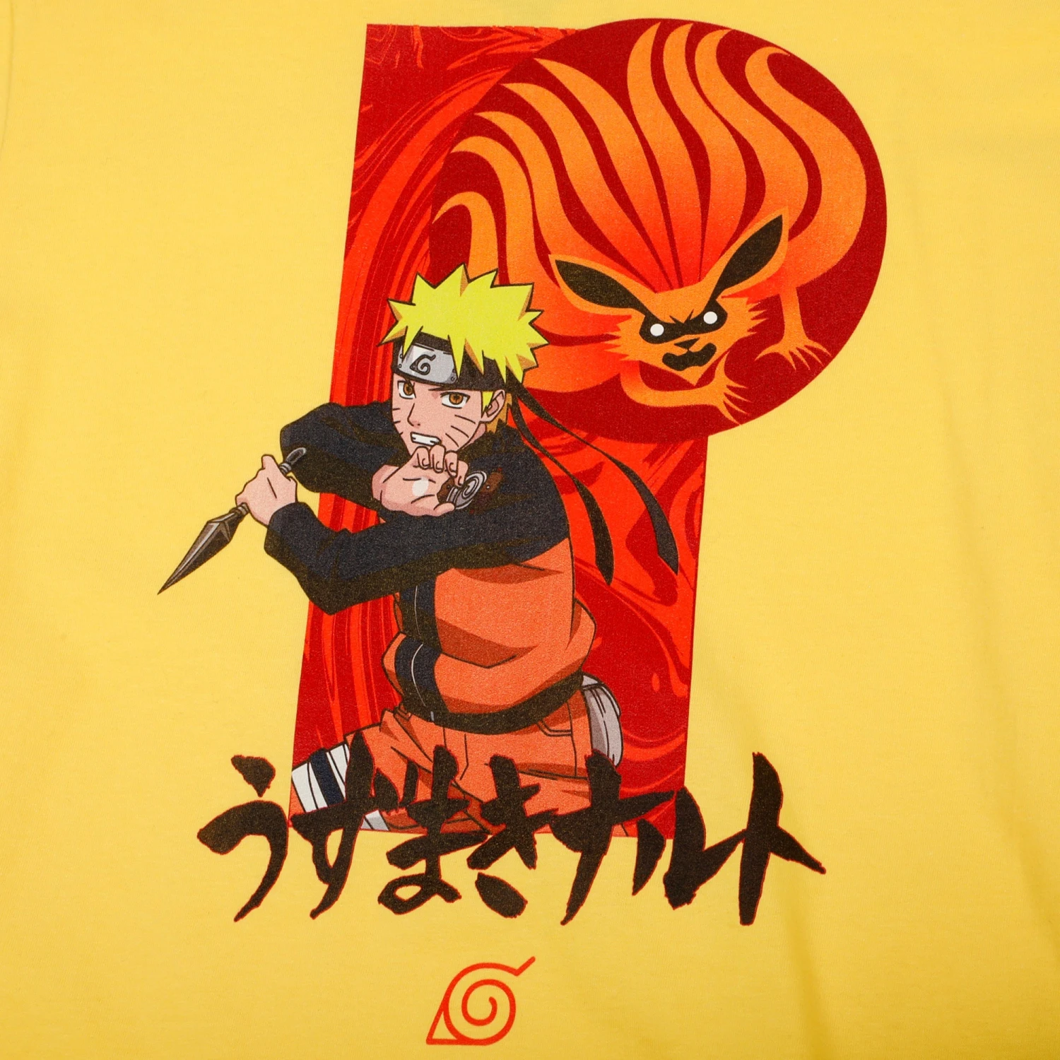 Kurama And Naruto Yellow Tee 5 Kurama And Naruto Yellow Tee - Image 3
