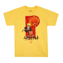 Kurama And Naruto Yellow Tee