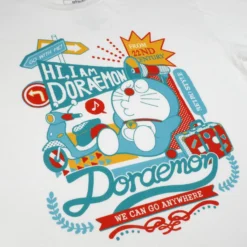 I Am Doraemon White Tee -Atsuko Sale Store TSM197NDMN detail