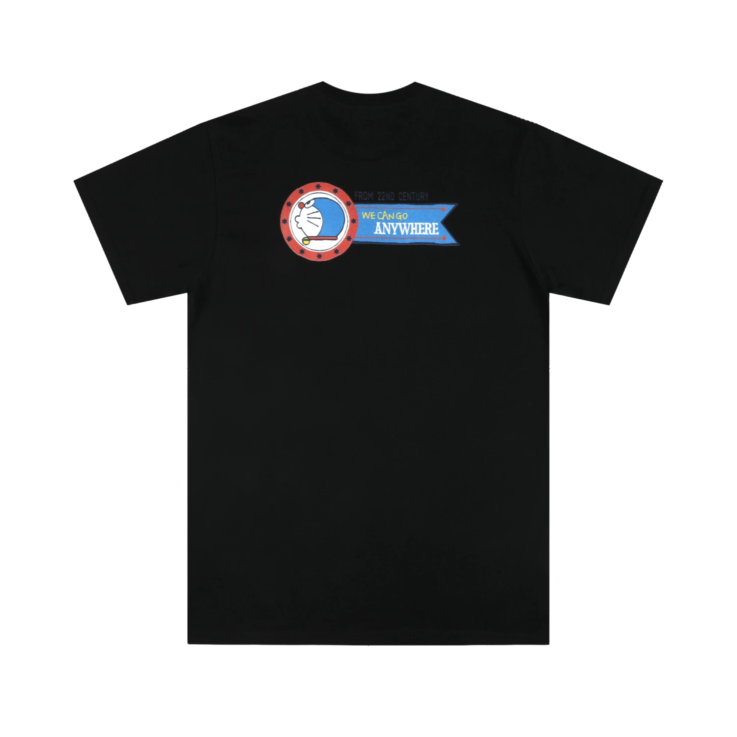 Doraemon Emblem Black Tee 4 Doraemon Emblem Black Tee - Image 2