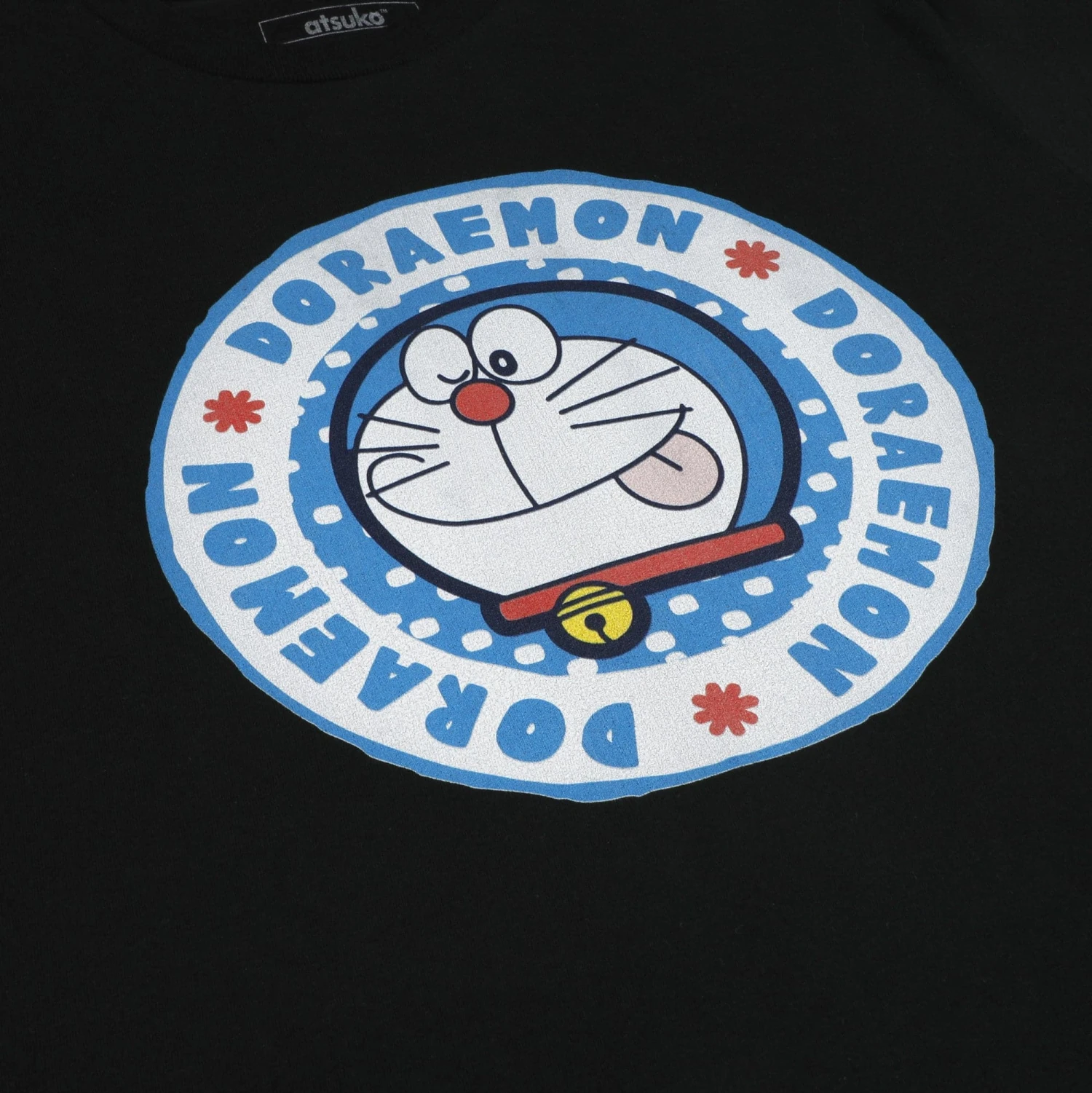 Doraemon Emblem Black Tee 5 Doraemon Emblem Black Tee - Image 3
