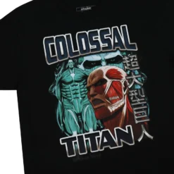Colossal Titan Fight Icon Black Tee -Atsuko Sale Store TSM1FVRATN 2 scaled