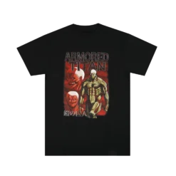 Armored Titan Fight Icon Black Tee