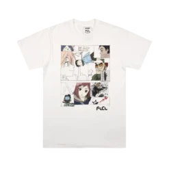 Fooly Cooly Manga Panels White Tee -Atsuko Sale Store TSM1GW5FLC 11