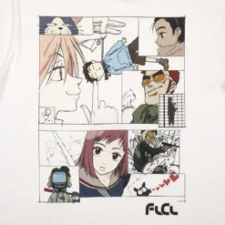 Fooly Cooly Manga Panels White Tee -Atsuko Sale Store TSM1GW5FLC 22