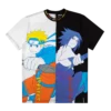 Sasuke Vs. Naruto Split Black & White Tee 2 Sasuke Vs. Naruto Split Black & White Tee -Atsuko Sale Store TSM1RZMNAR 1 1