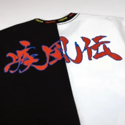 Sasuke Vs. Naruto Split Black & White Tee -Atsuko Sale Store TSM1RZMNAR 4