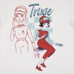Vintage Trixie White Tee -Atsuko Sale Store TSM2039TAT 4