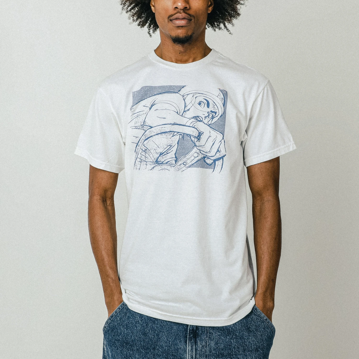 Vintage Speed White Tee 3 Vintage Speed White Tee