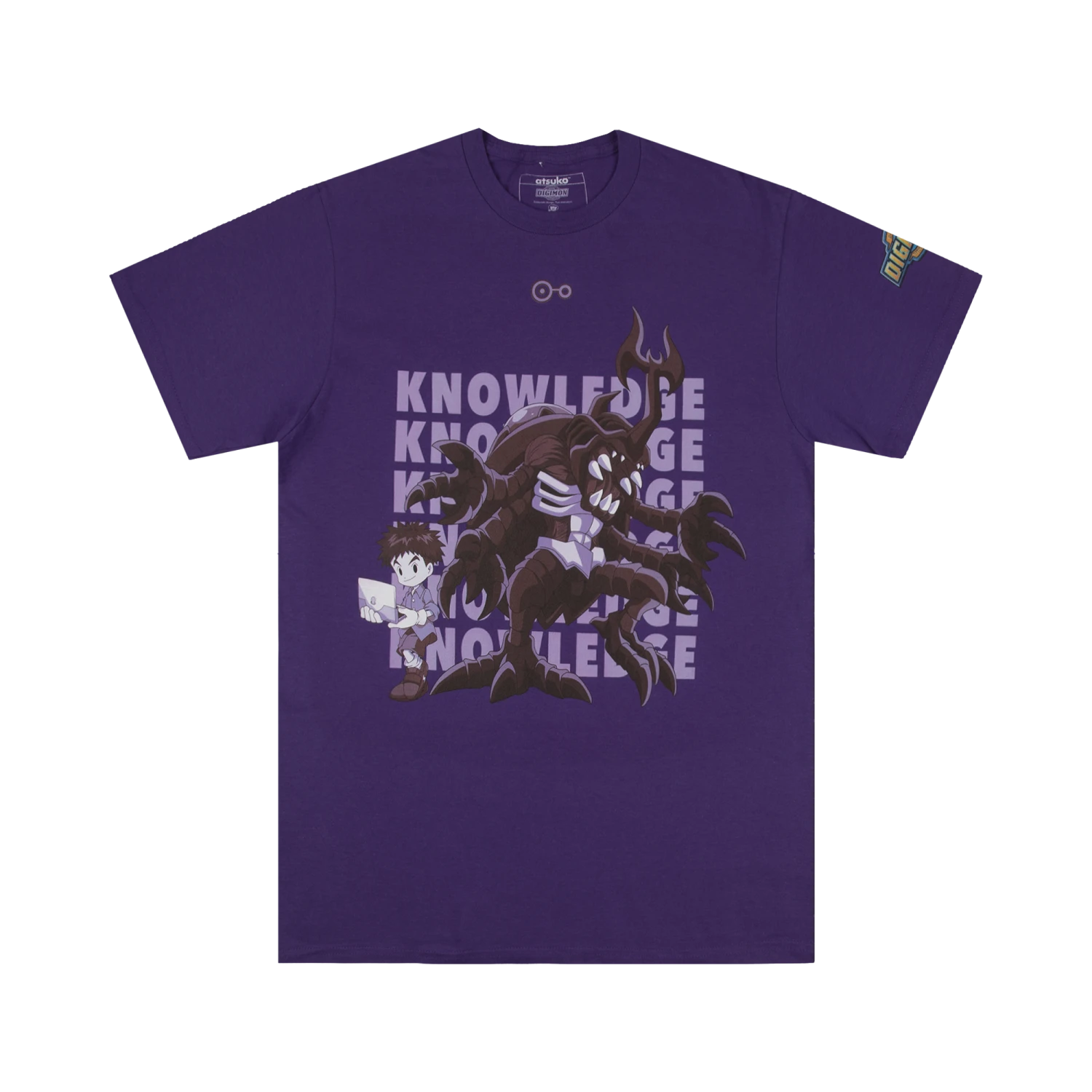 MegaKabuterimon And Izzy Knowledge Purple Tee 3 MegaKabuterimon And Izzy Knowledge Purple Tee