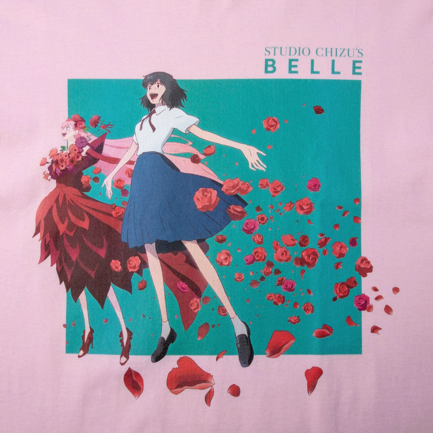 Studio Chizu's Belle Poster Pink Tee 4 Studio Chizu's Belle Poster Pink Tee - Image 2