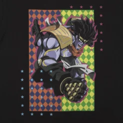 Star Platinum Diamond Pattern Black Tee 12 Star Platinum Diamond Pattern Black Tee -Atsuko Sale Store TSM2H8XJOJ 2