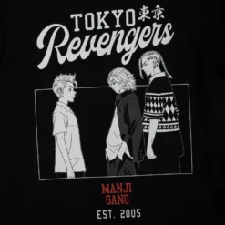 Destined Meeting Black Tee 16 Destined Meeting Black Tee -Atsuko Sale Store TSM54CFCRU 3