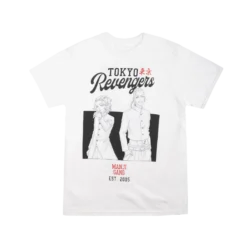 Mikey And Draken White Tee -Atsuko Sale Store TSM54CHCRU 1