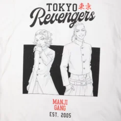 Mikey And Draken White Tee -Atsuko Sale Store TSM54CHCRU 3