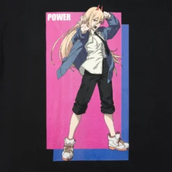 Power Devil Hunter Black Tee -Atsuko Sale Store TSM58NNCRU 2