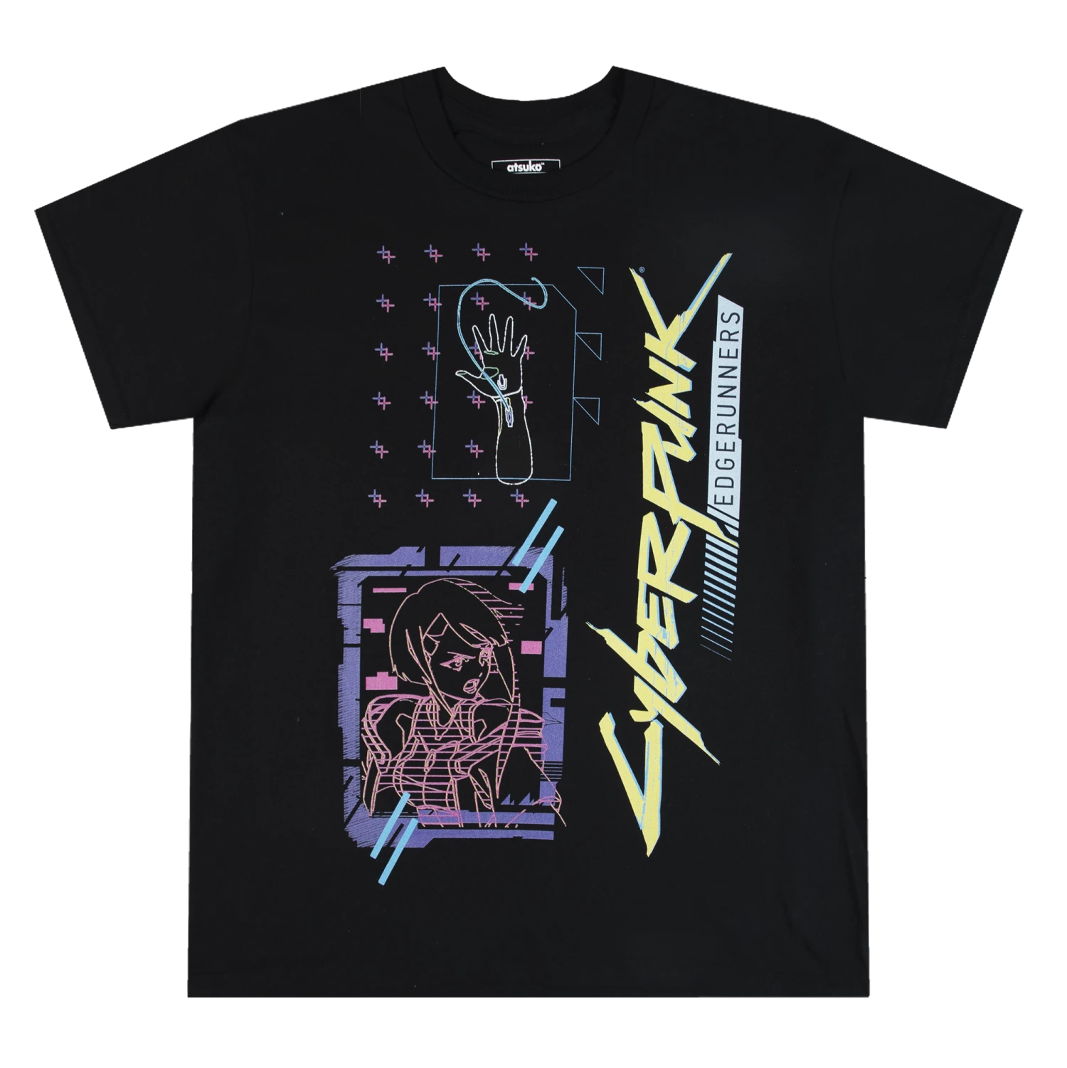Lucy Neon Outlines Black Tee 3 Lucy Neon Outlines Black Tee