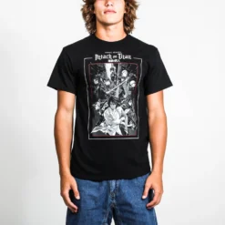 Final Season Black And White Poster Black Tee