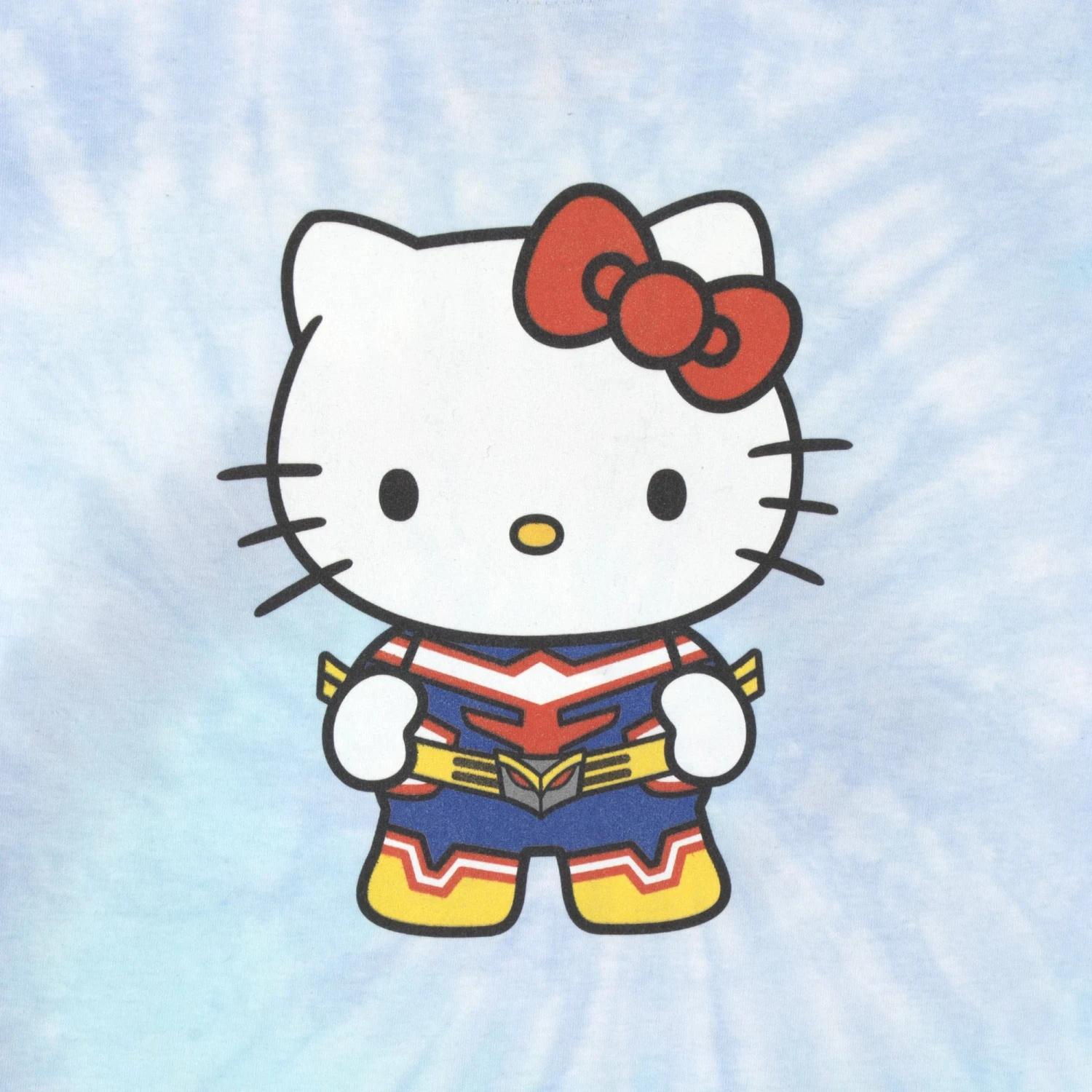 All Might X Hello Kitty Blue Tie Dye Tee 5 All Might X Hello Kitty Blue Tie Dye Tee - Image 3
