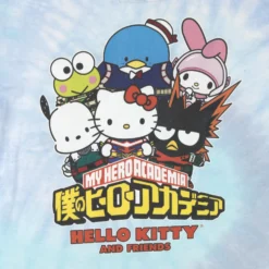 All Might X Hello Kitty Blue Tie Dye Tee 9 All Might X Hello Kitty Blue Tie Dye Tee -Atsuko Sale Store TSM59ZMMHK 3