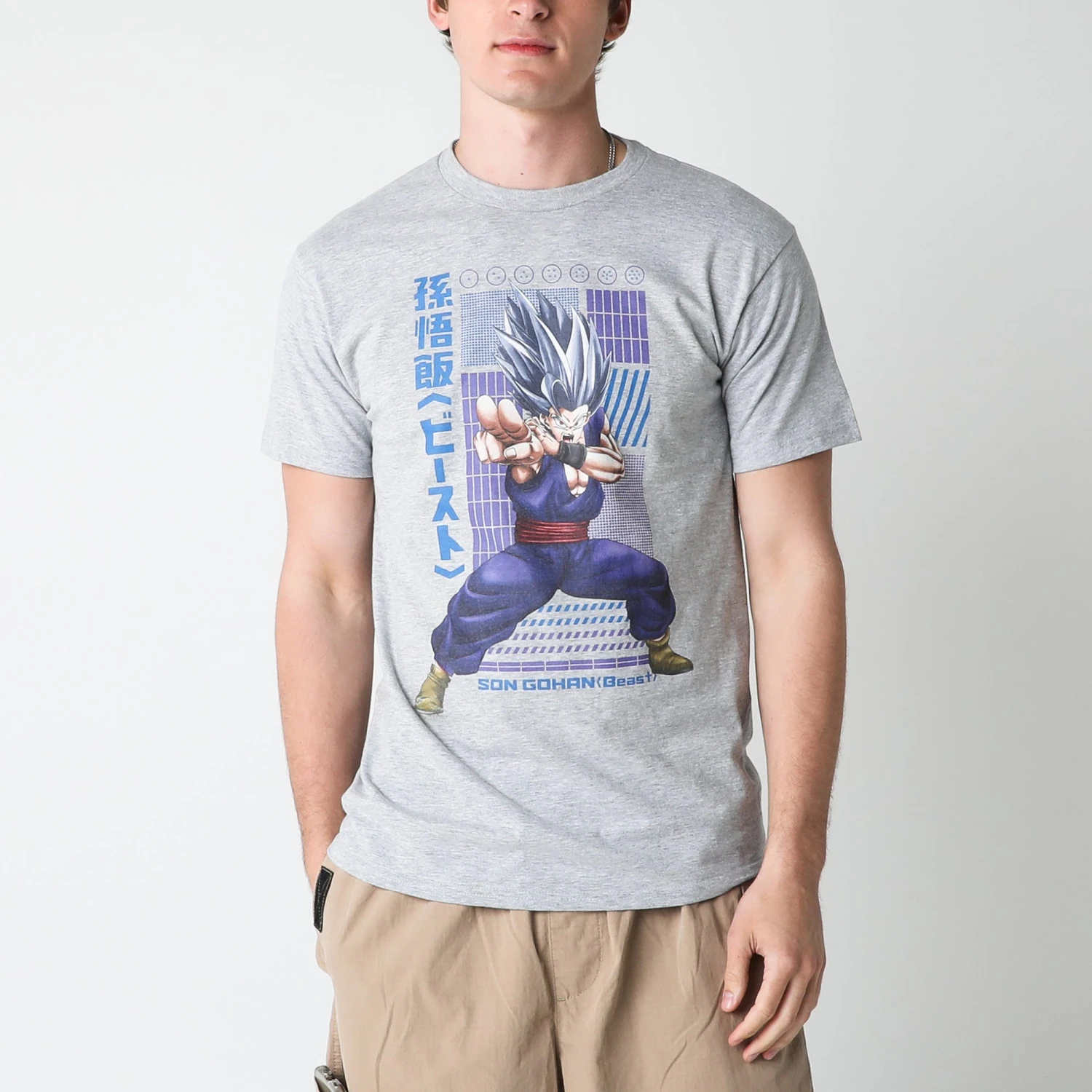 Gohan Beast Heather Grey Tee 3 Gohan Beast Heather Grey Tee