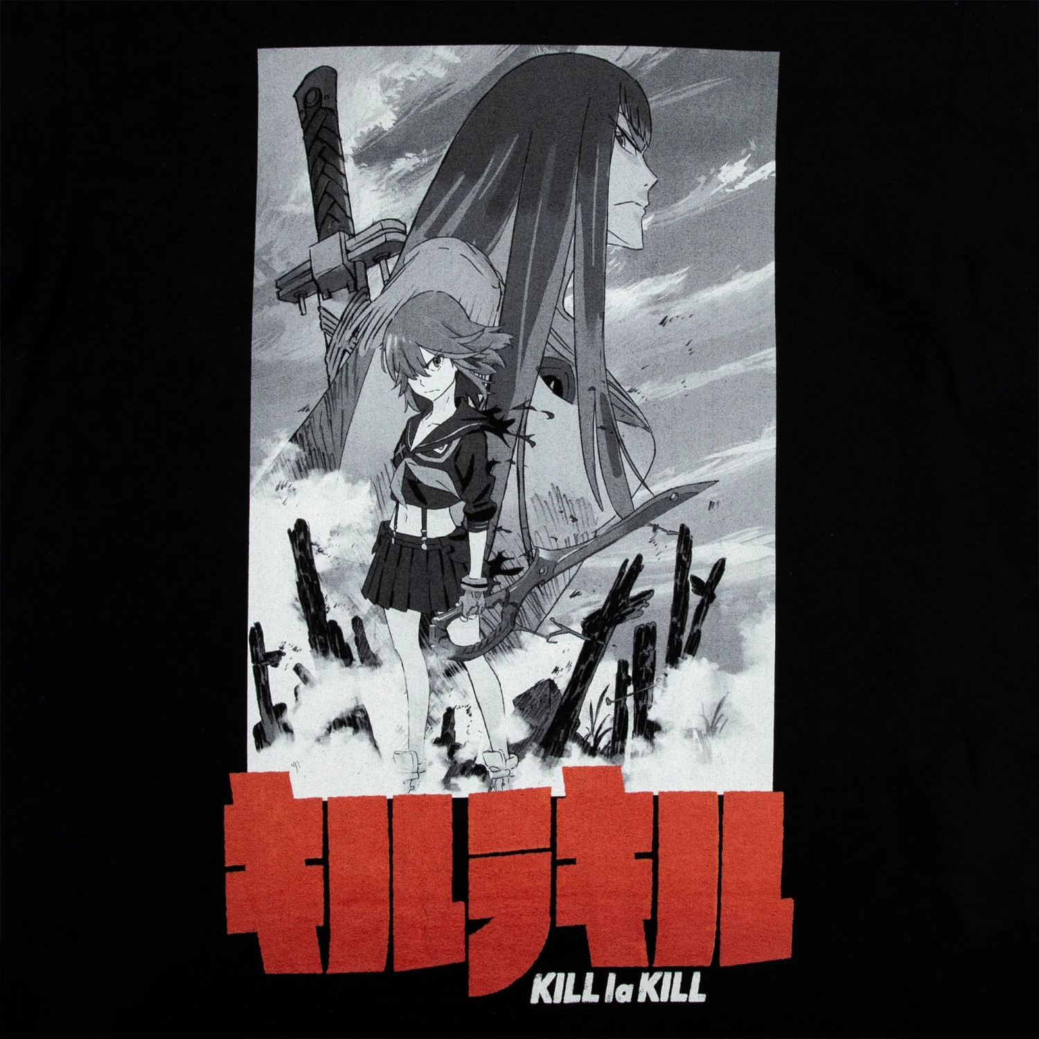 Ryuko & Satsuko Black Tee 6 Ryuko & Satsuko Black Tee - Image 4