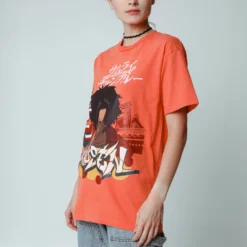 Stray Dogs Bite Salmon Tee -Atsuko Sale Store TSM5FK4SCH ecom5