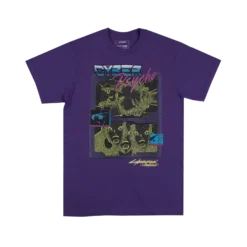 David Cyber Psycho Purple Tee