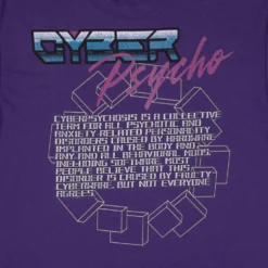 David Cyber Psycho Purple Tee -Atsuko Sale Store TSM661HCPE 2 1
