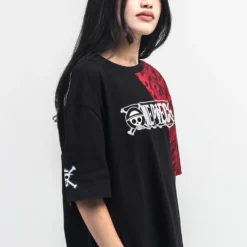 One Piece Straw Hat Crew Camo Split Tee -Atsuko Sale Store TSM664CONP ecomm LUNASMALL 2