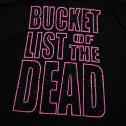 Bucket List Of The Dead Black Tee -Atsuko Sale Store TSM689UZOM 4