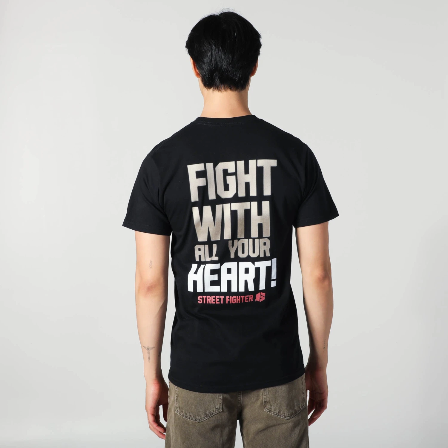 Marisa Flex Pose Black Tee 4 Marisa Flex Pose Black Tee - Image 2