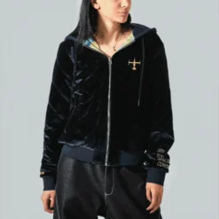 See You Space Cowboy Reversible Hooded Bomber Jacket