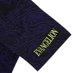 Eva Unit-01 Topography Print Purple Button-Down Shirt -Atsuko Sale Store WVA2JSSNGE 3