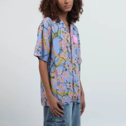 Golden Wind Giorno Floral Button-Down Shirt -Atsuko Sale Store WVA51P3JOJ ecomm TARYNSMALL 3