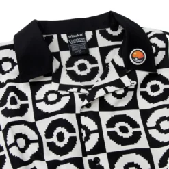 POKEMON Poké Ball Allover Black & White Button-Down -Atsuko Sale Store WVA56K7POK 04